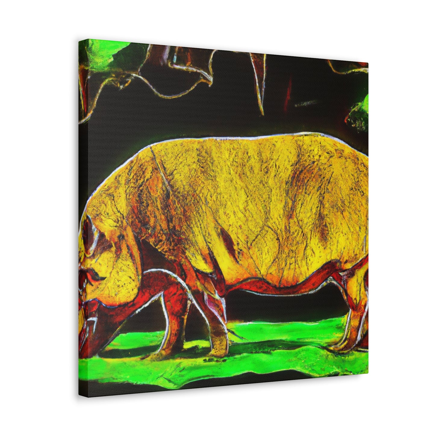 Warthog in Abstract. - Canvas