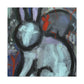 Rabbit in Bold Colors - Canvas