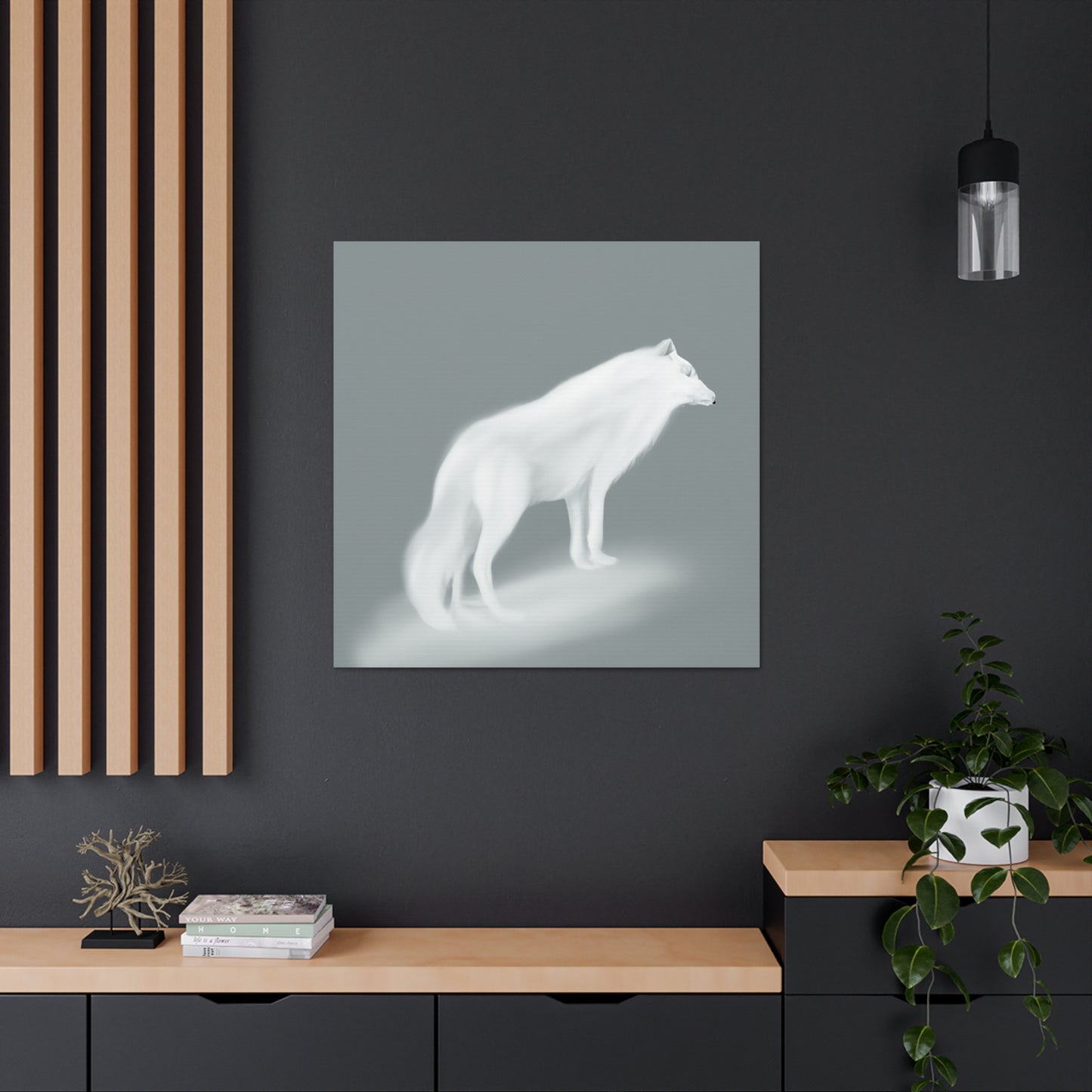 Arctic Wolf Splendor - Canvas