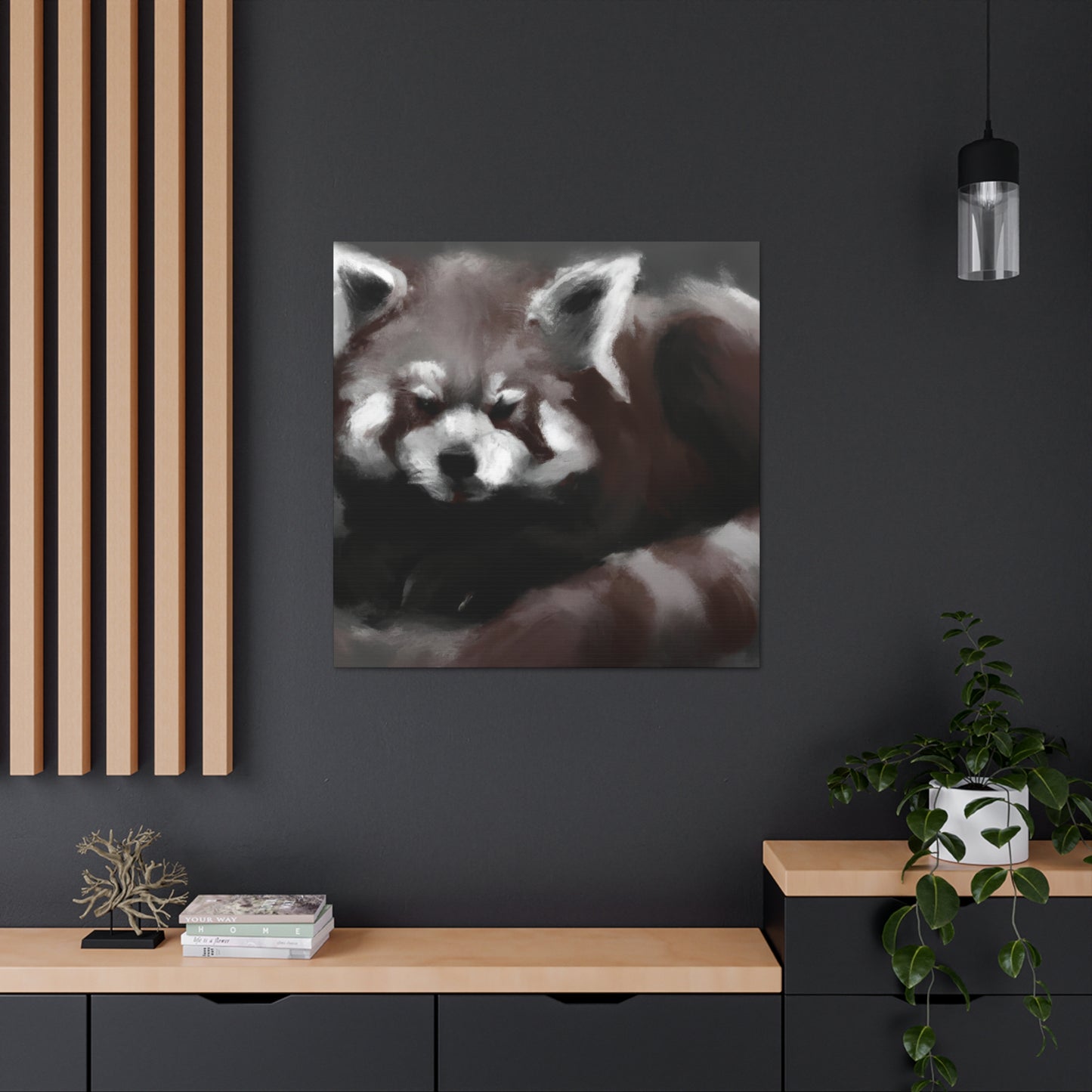 Red Panda Splendor - Canvas