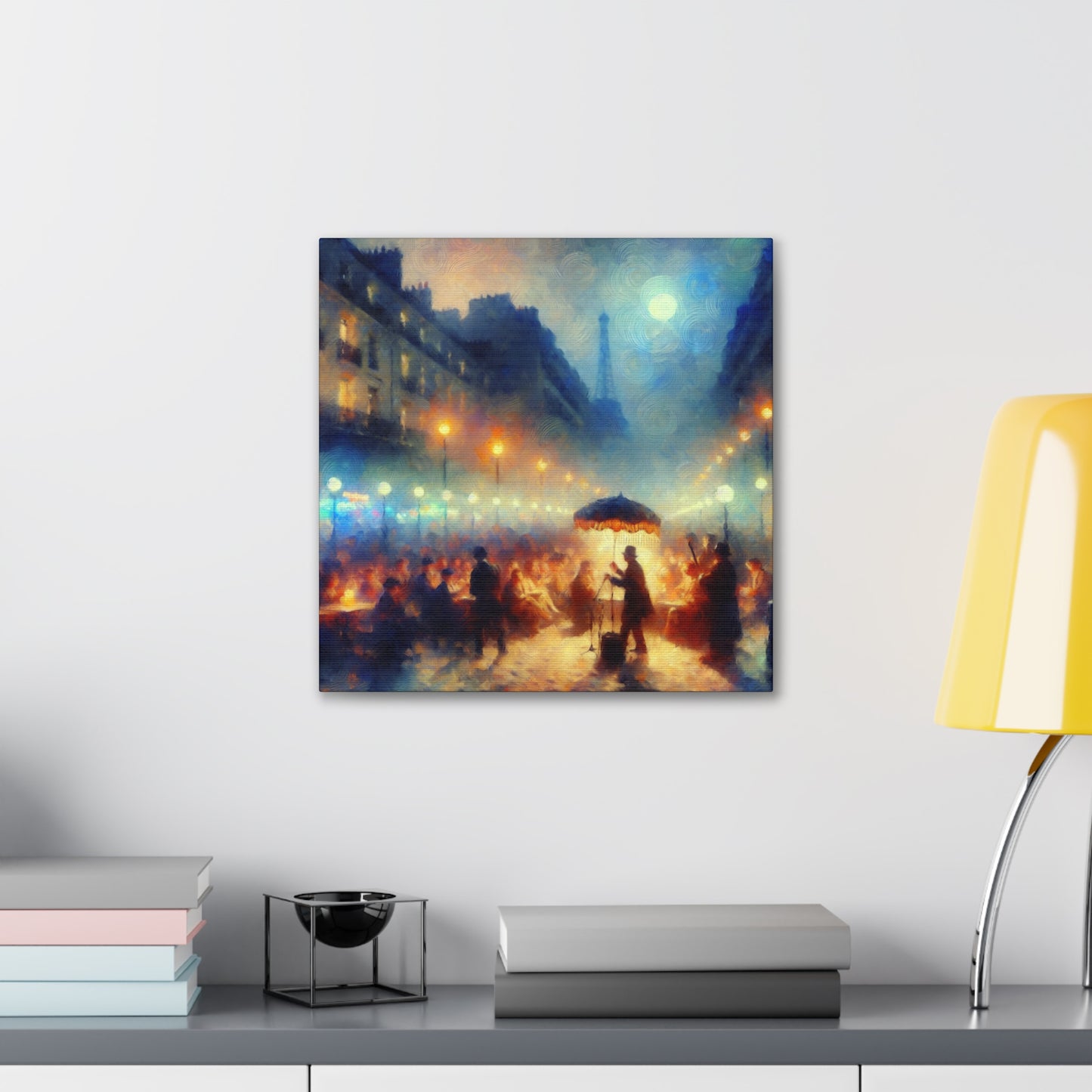 Whimsical Urban Serenade - Canvas