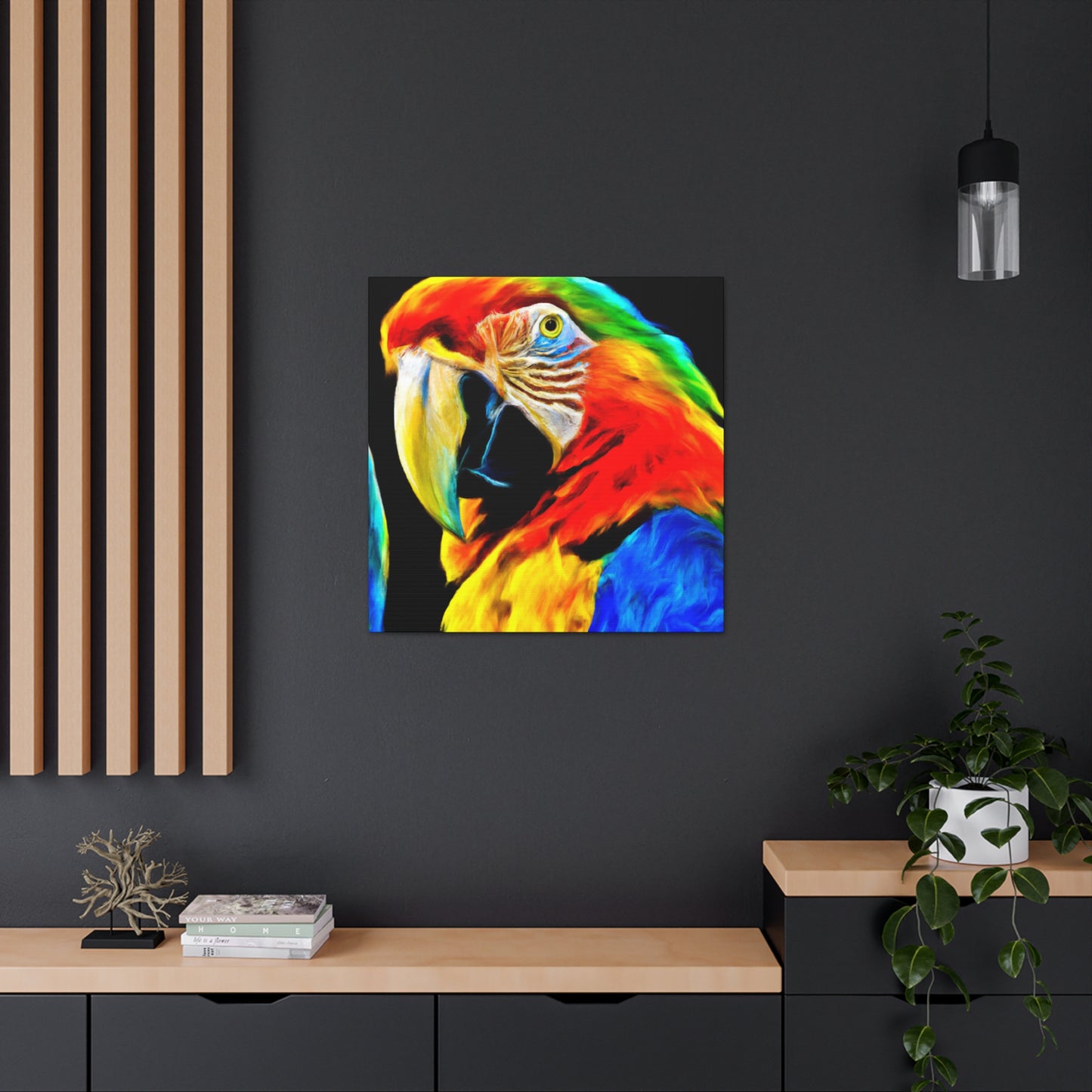 "Sky of Tropical Birds" - Canvas