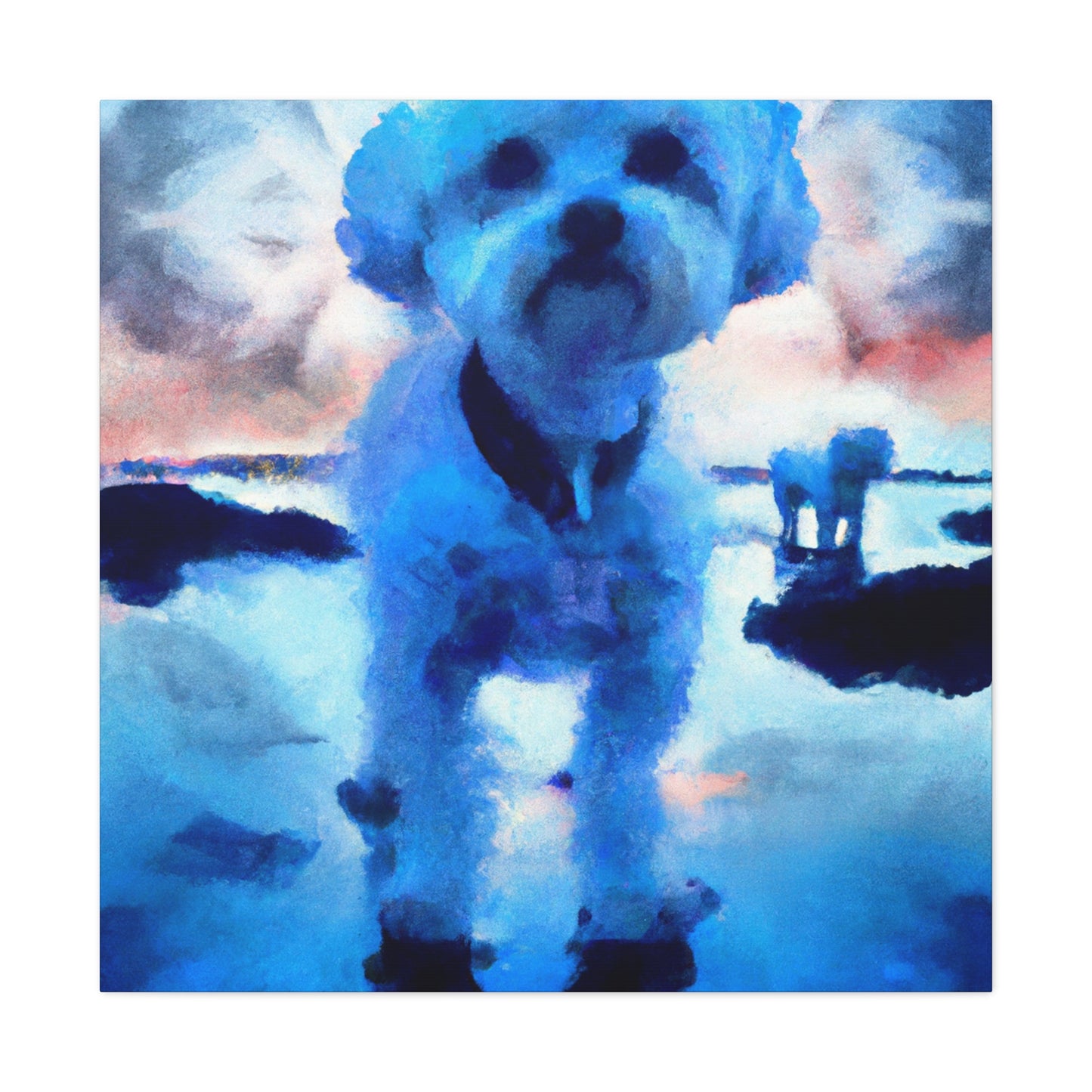 "Bichon Frise Bloom" - Canvas