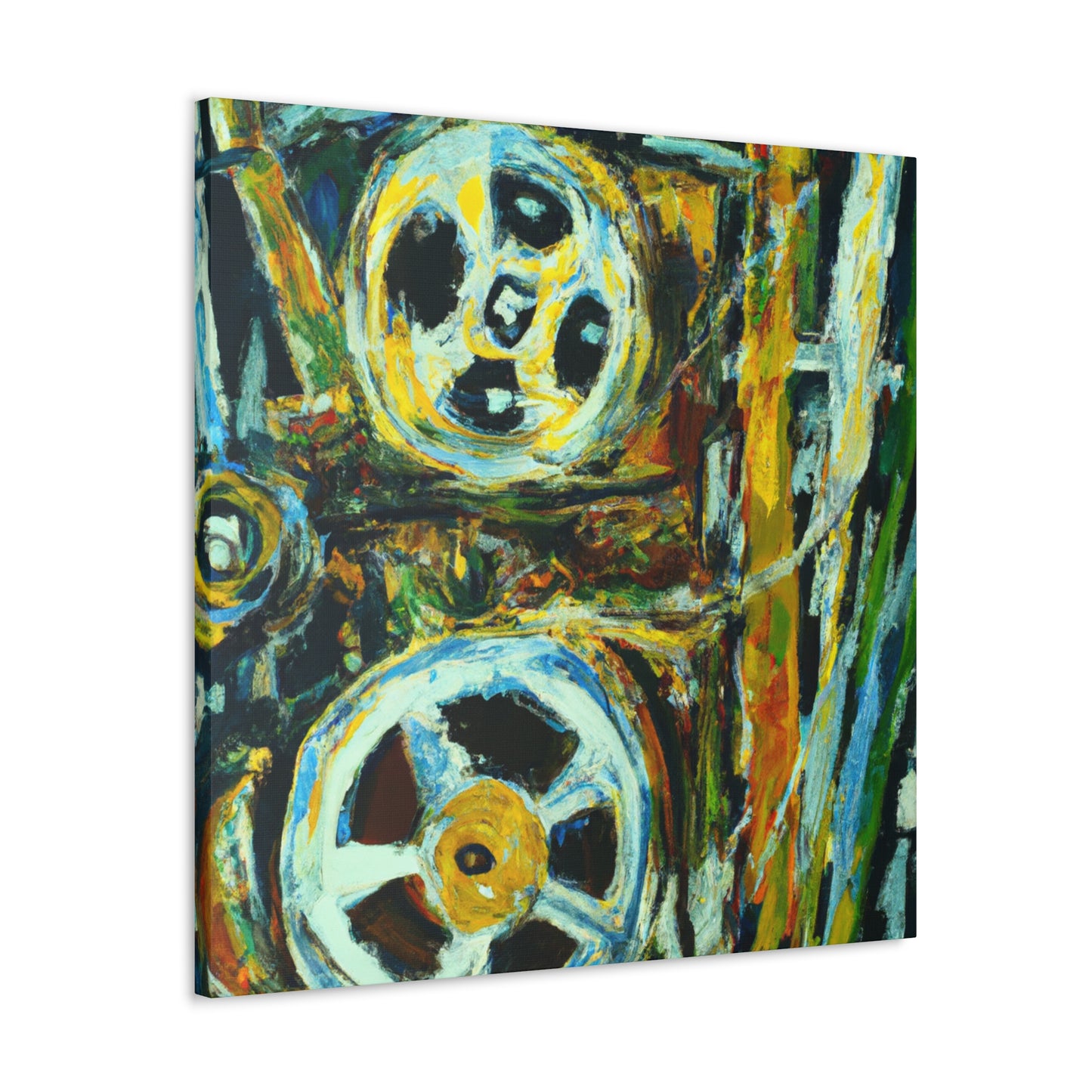 "Reel to Reel Relief" - Canvas