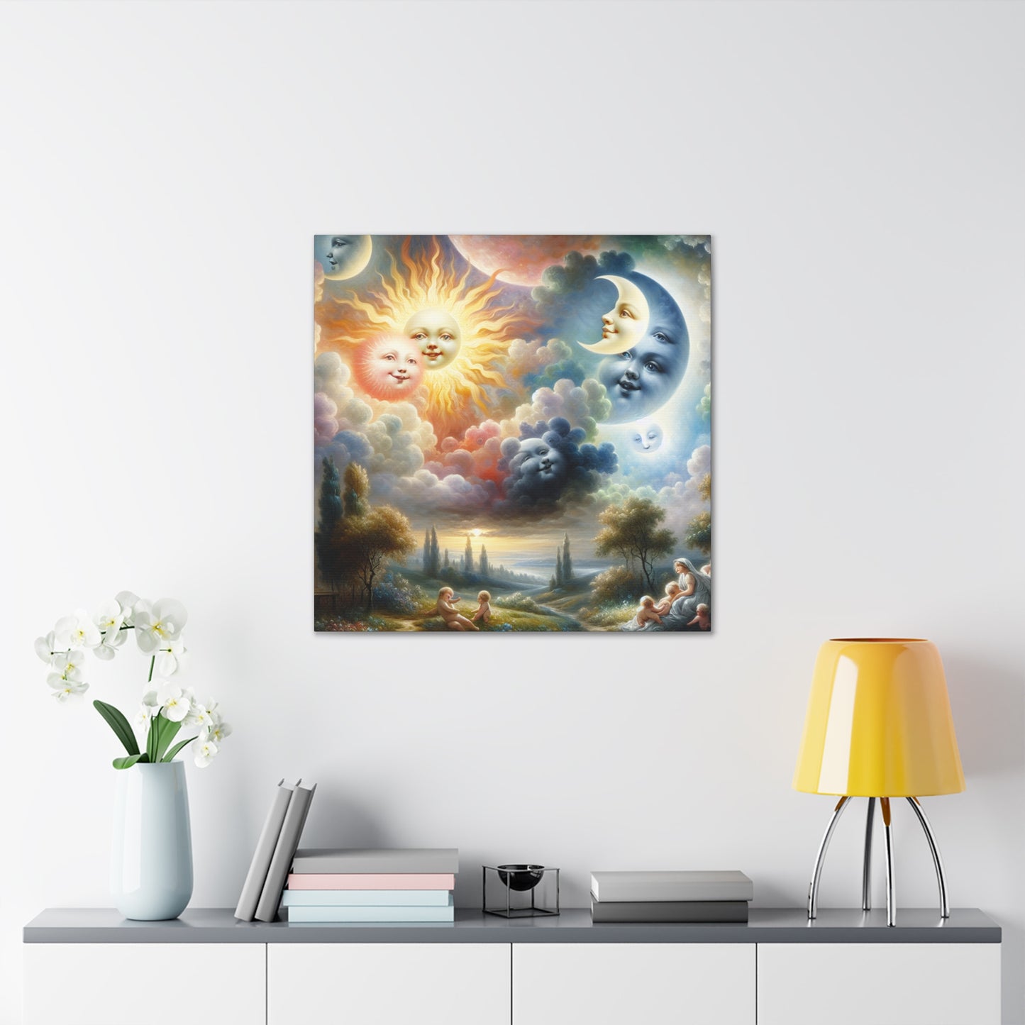 Gleaming Celestial Grins - Canvas