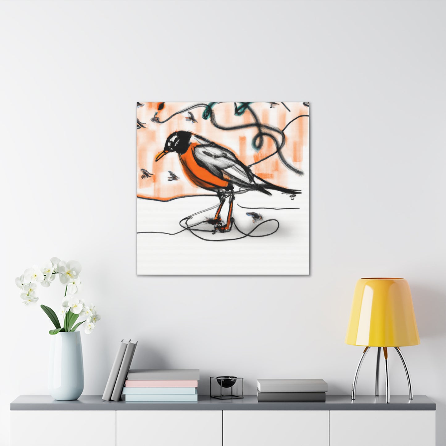 "Robins in Reverie" - Canvas