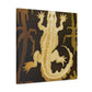 Crocodile's Art Nouveau Dream - Canvas