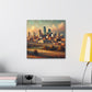 "Cityscape Symphony: Kansas Dreams" - Canvas