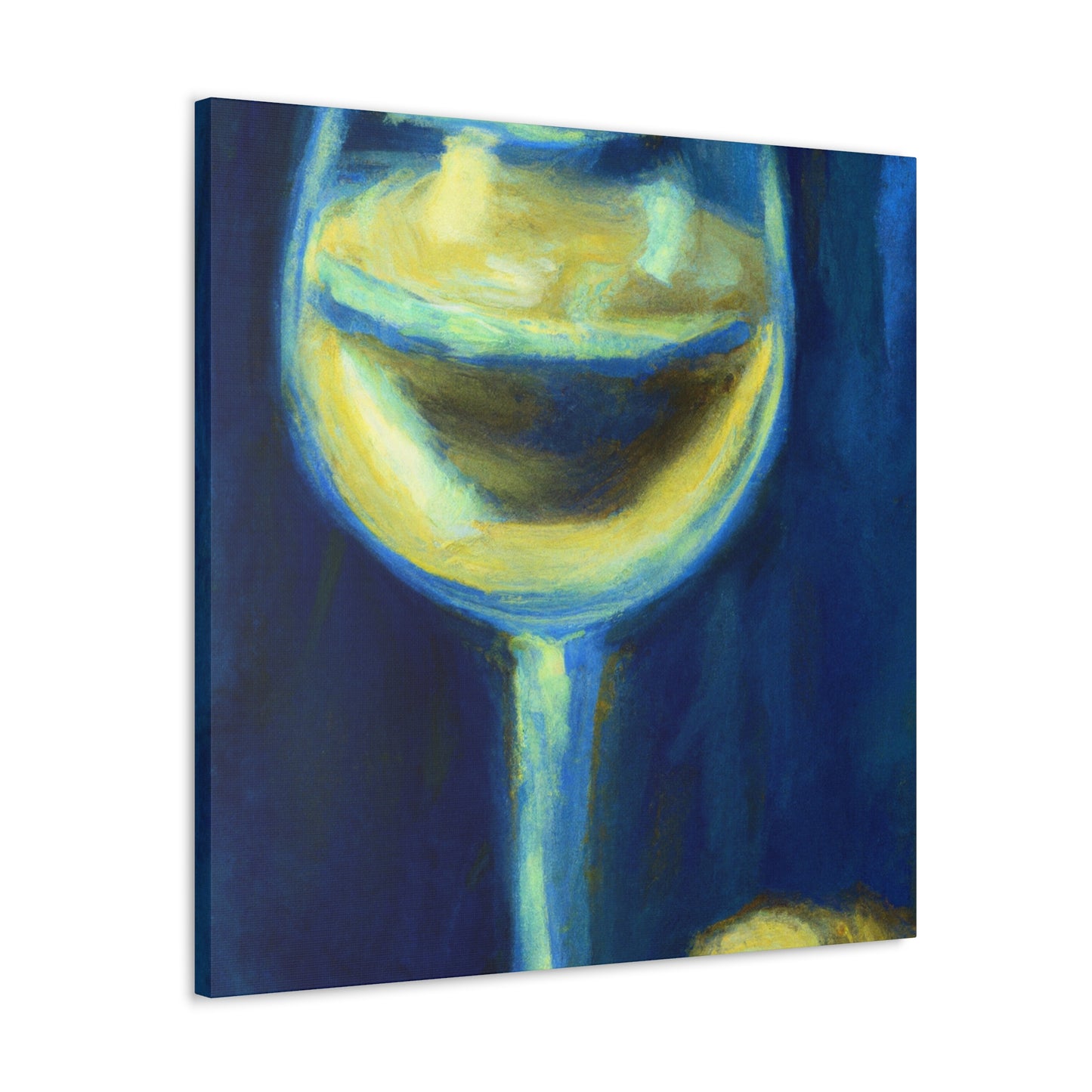 "Wineglass Reflections Impression" - Canvas