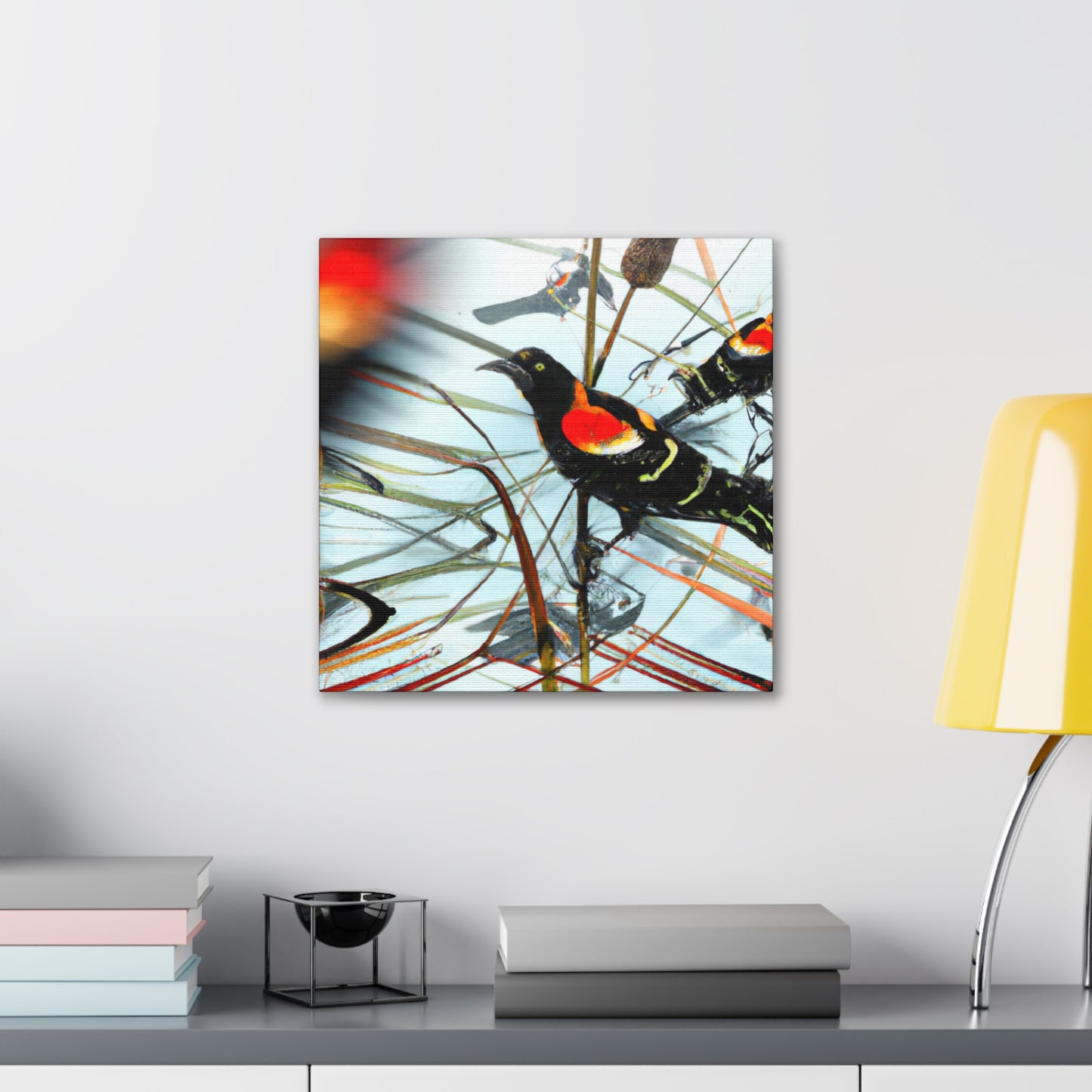 Red-winged Blackbird Brilliance - Canvas