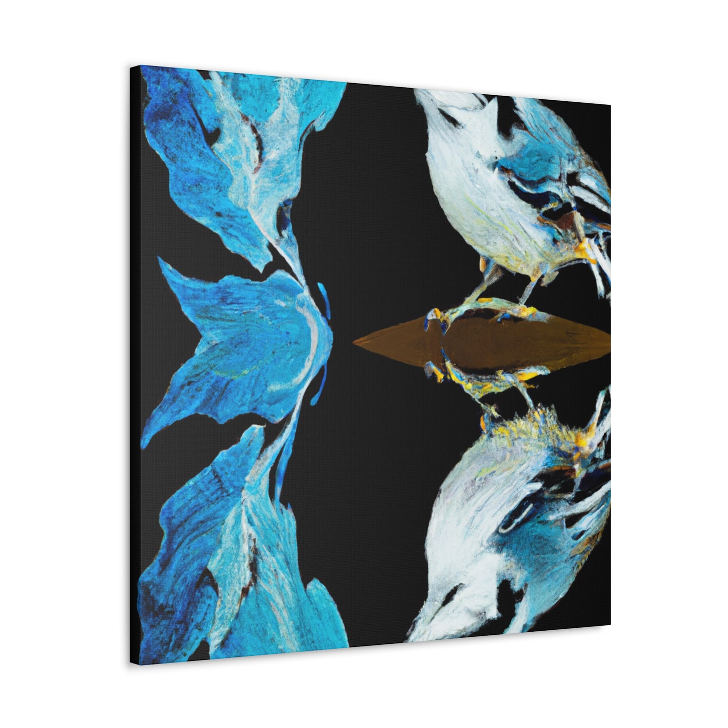 White Nuthatch Majesty - Canvas