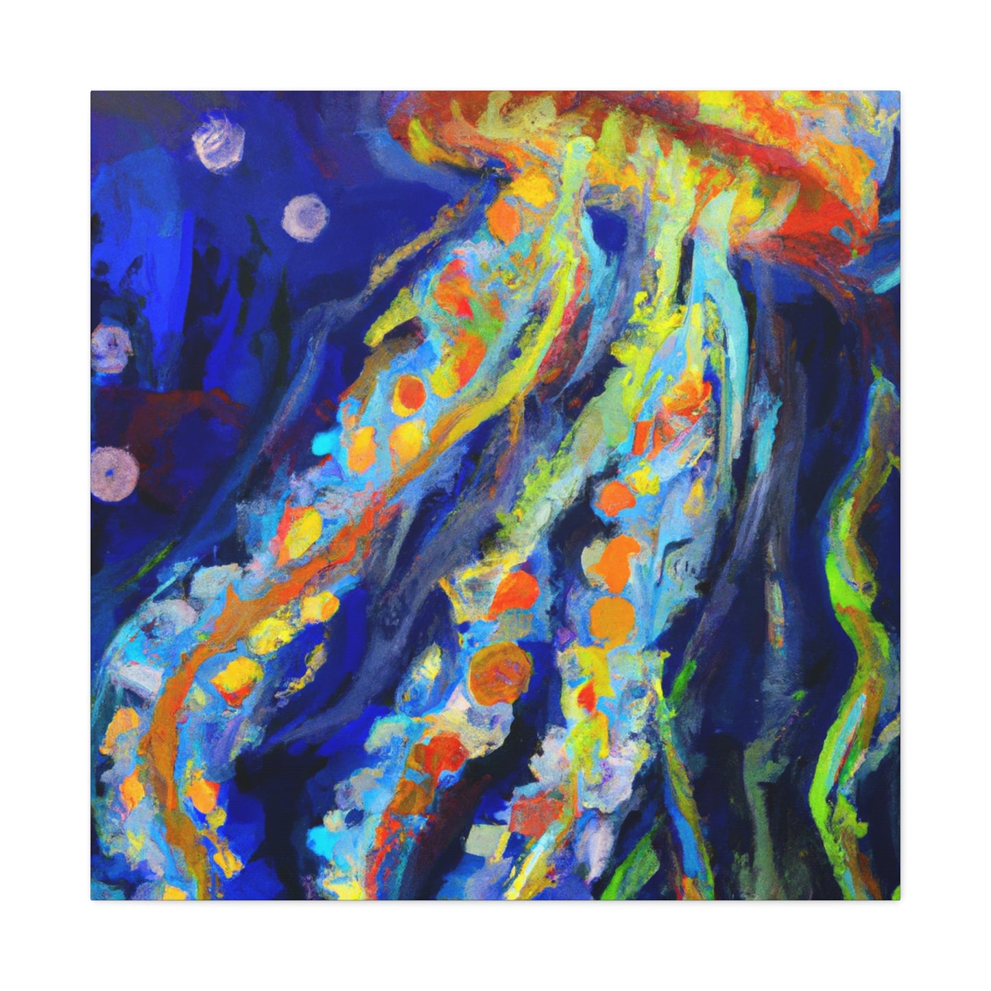 Jellyfish Under Moonlight - Canvas