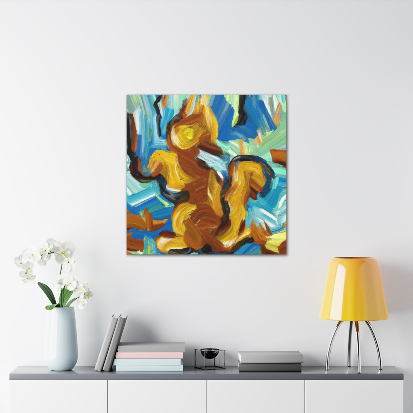 Squirrel Amidst Chaos - Canvas