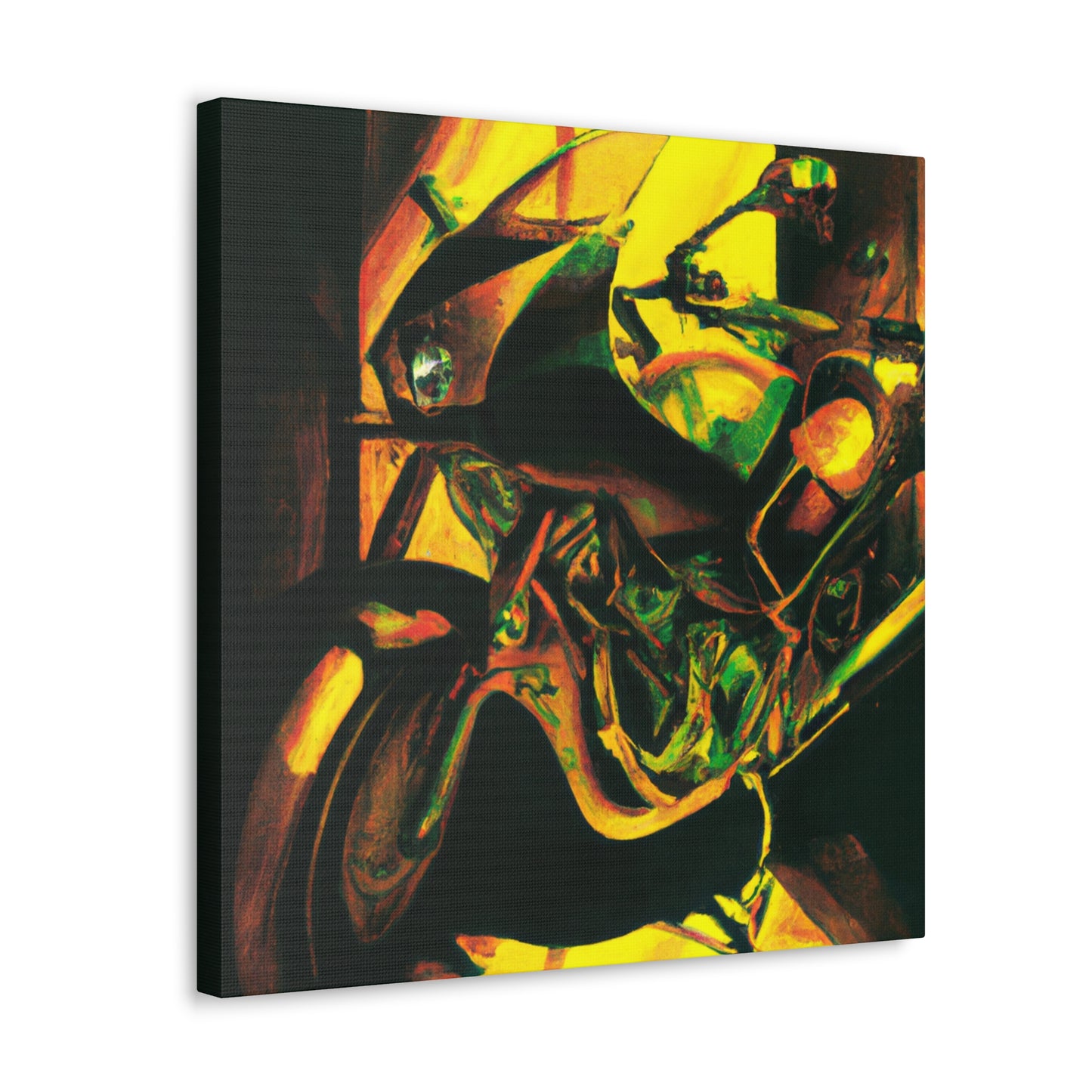 "Taming the Motorcycle Beast" - Canvas