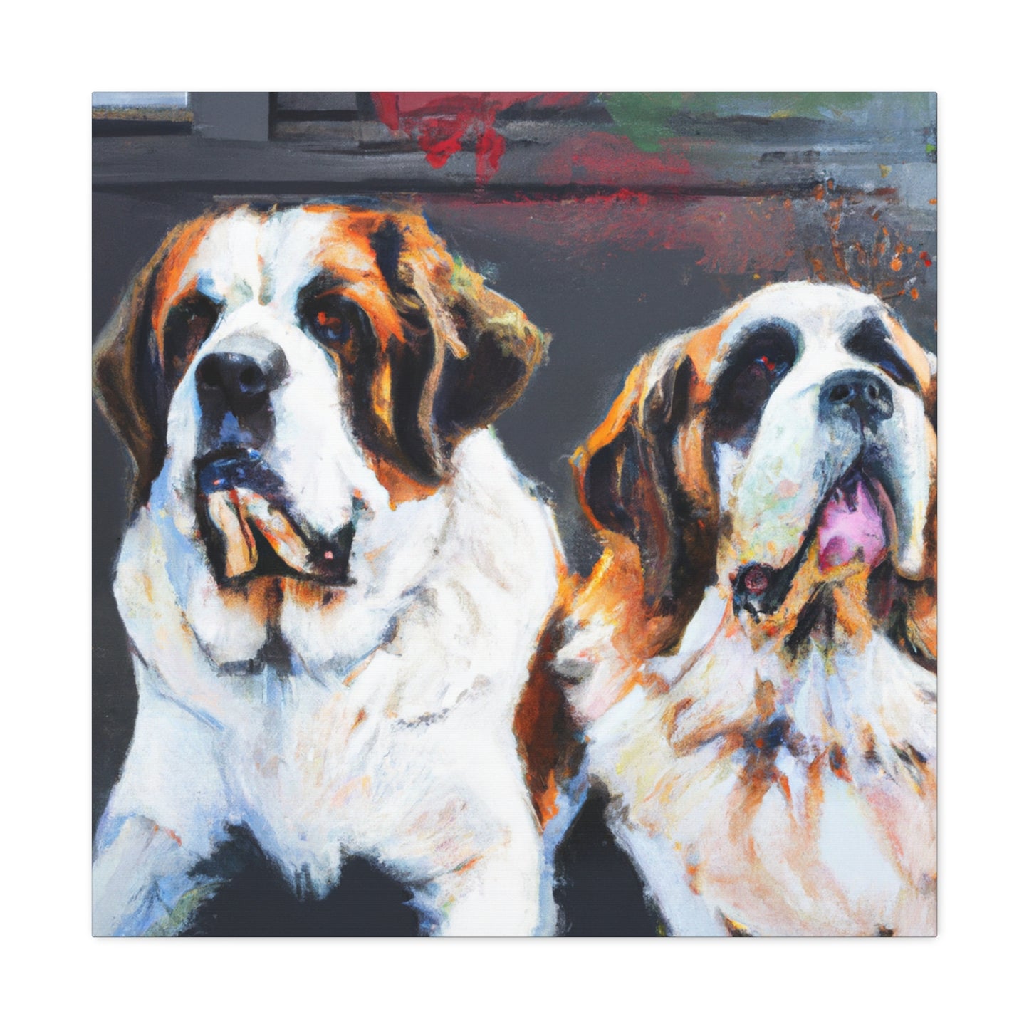 Saint Bernard Blessing - Canvas