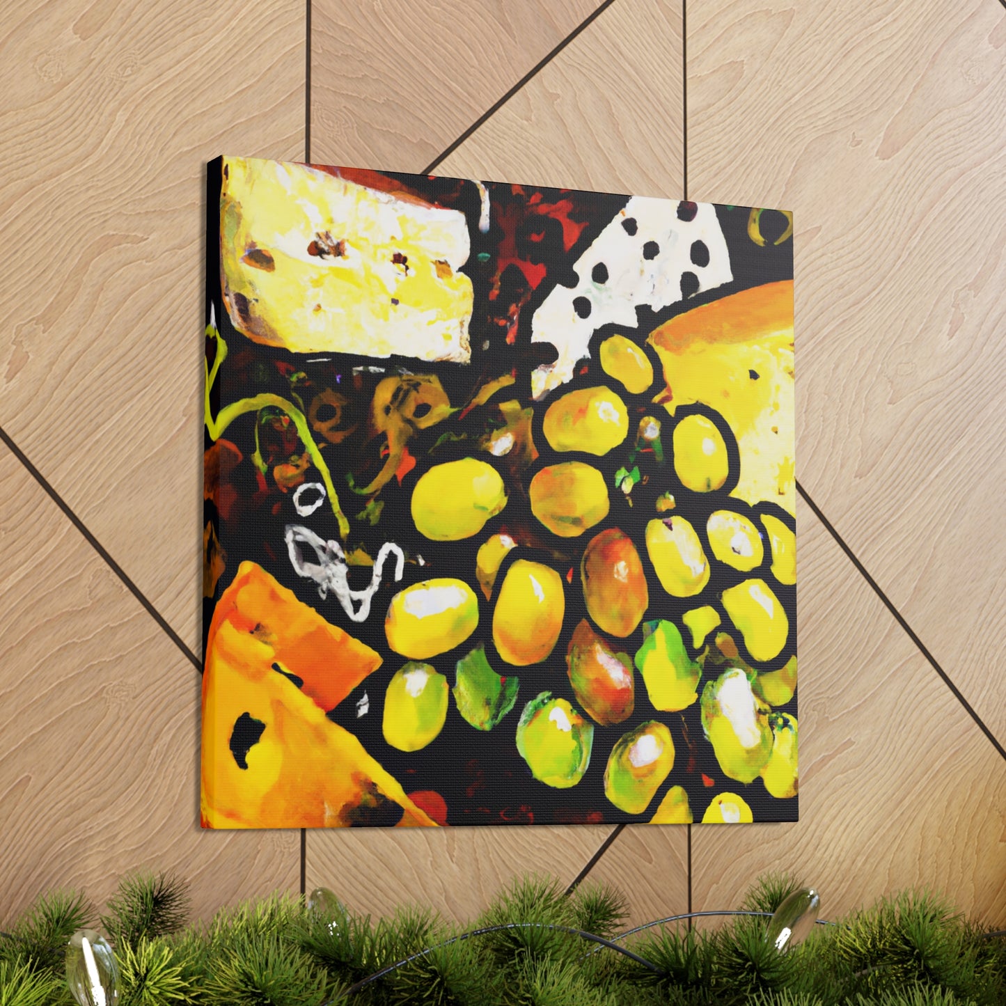 "Cheese and Grapes Melody" - Canvas