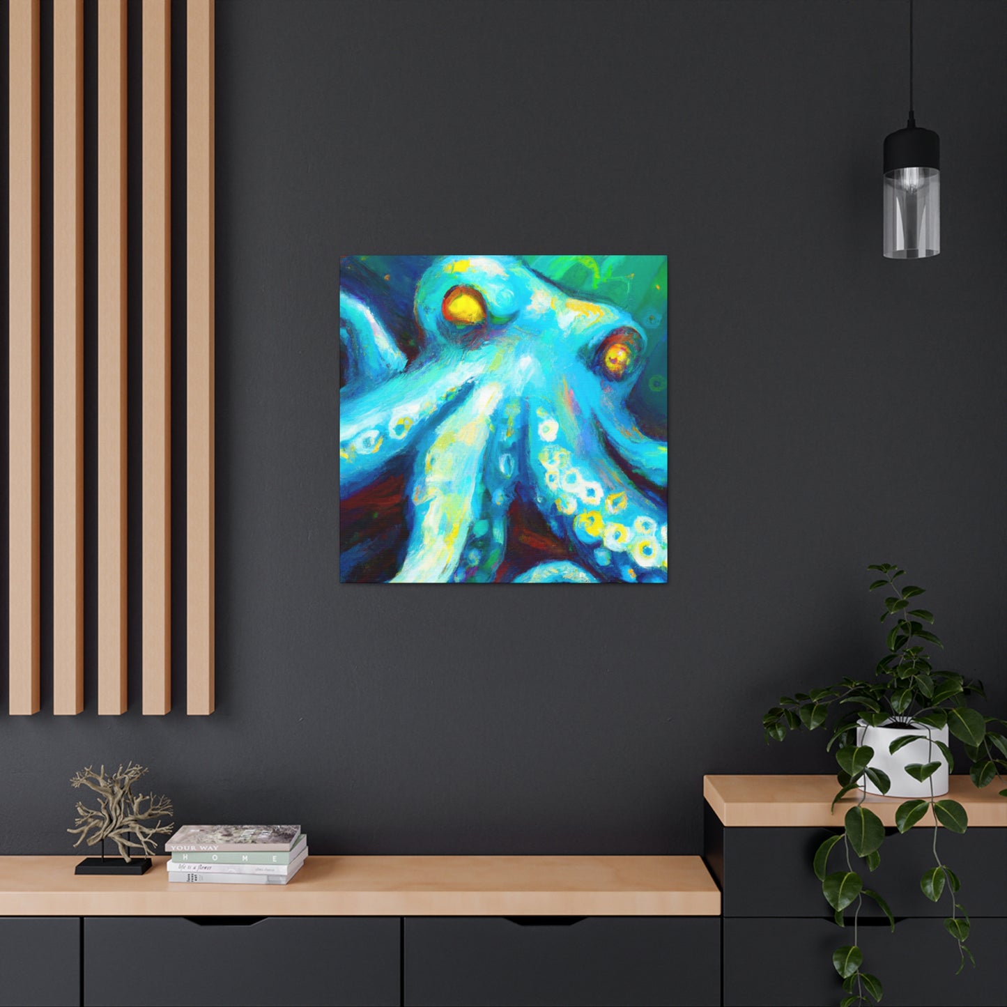 Octopus in Abstract. - Canvas