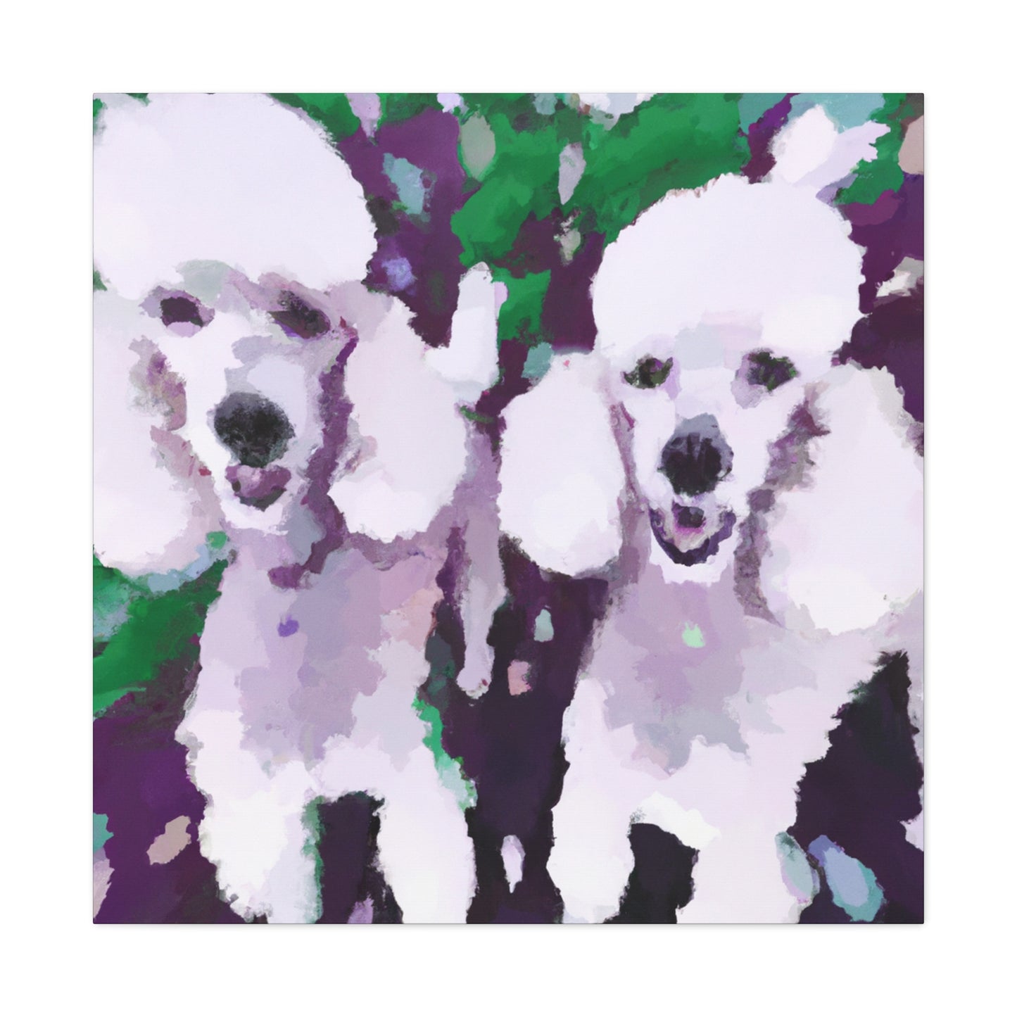 Poodle in Impressionism - Canvas