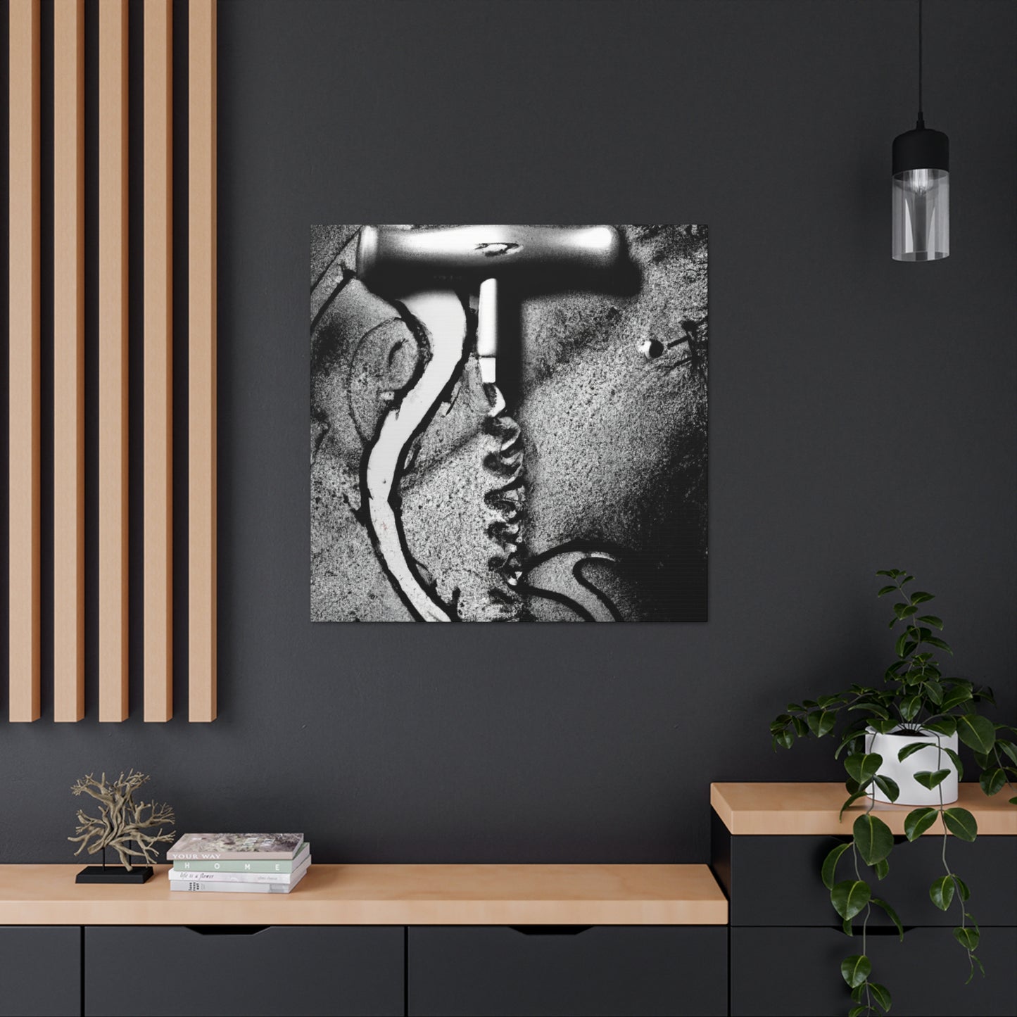 Corkscrew Curves Swirl - Canvas