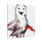 Snowy Owl Abstraction - Canvas