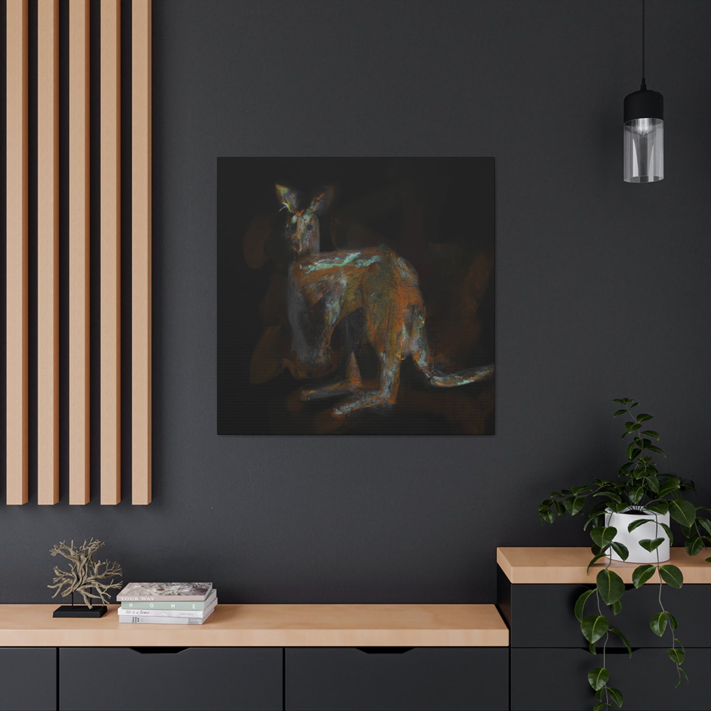 Kangaroo in Abstraction - Canvas