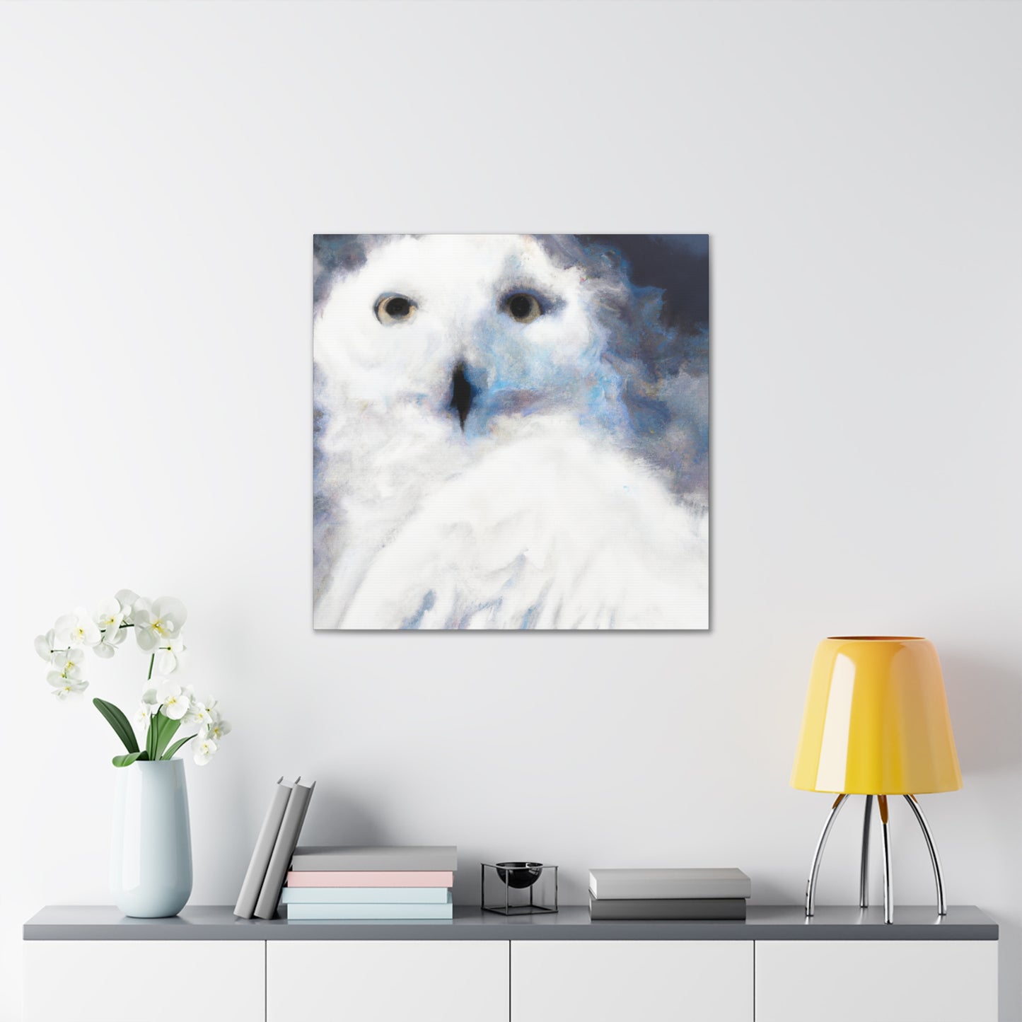 Snowy Owl Impressionism - Canvas