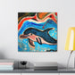 "Dolphins in the Sunset" - Canvas