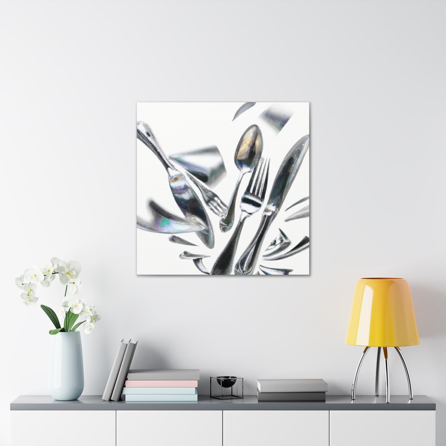 Silver Shadows Glisten - Canvas