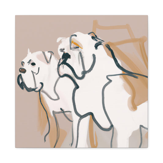 "American Bulldog Uplifted" - Canvas