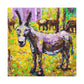 "Donkey in Impressionism" - Canvas