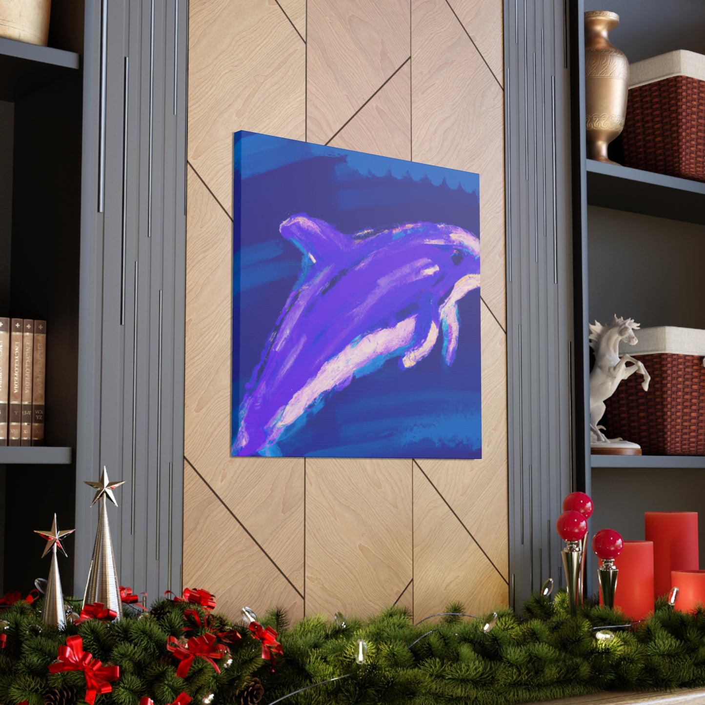 Dolphin in Simplicity - Canvas