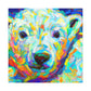 Polar Bear in Fauve - Canvas