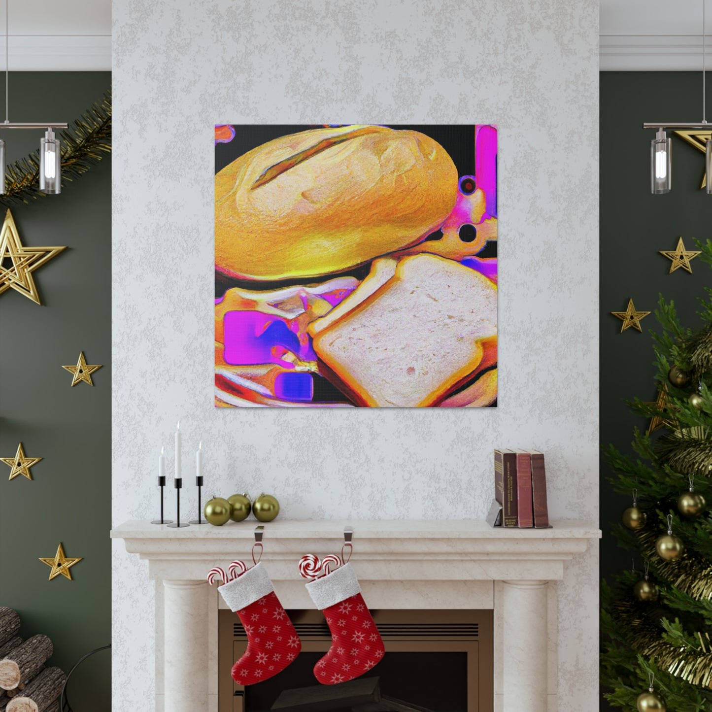 Bread amid Fauvism - Canvas