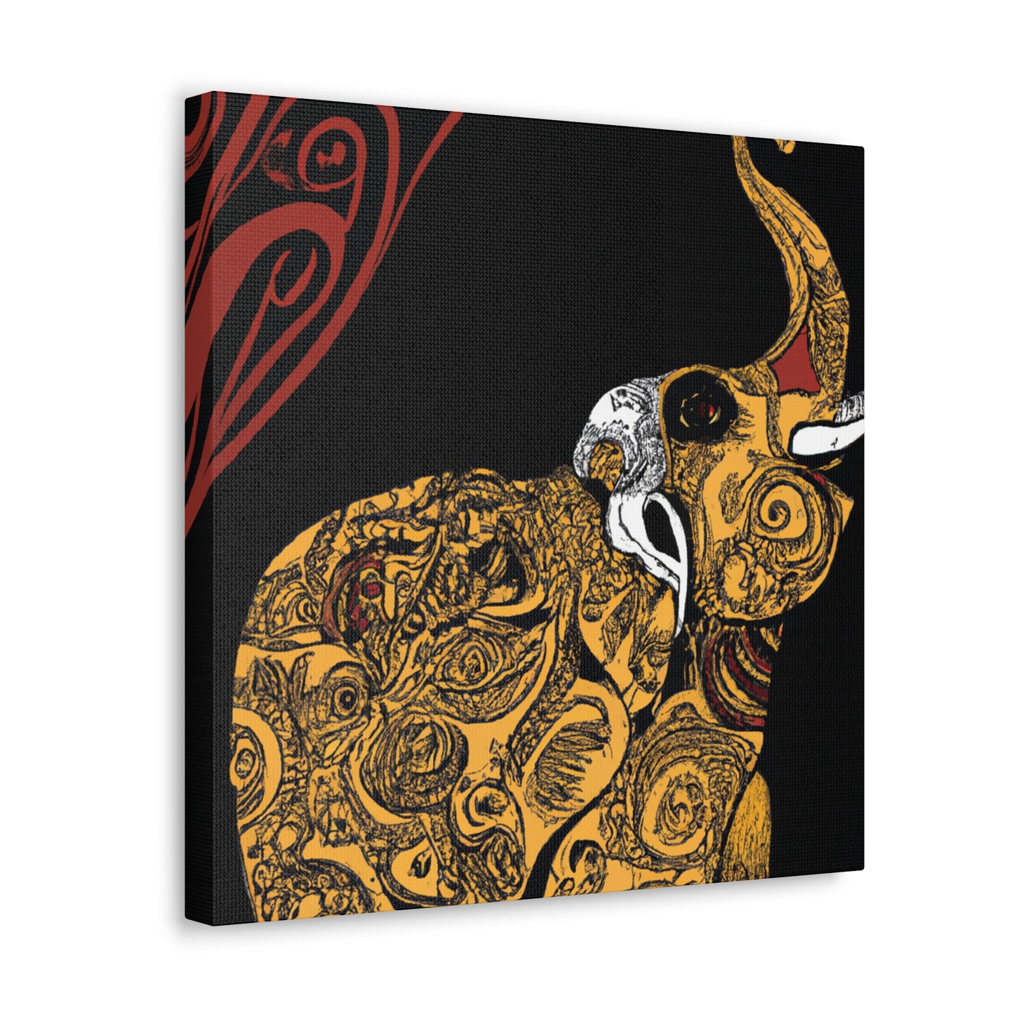 Indian Elephants Glorious - Canvas