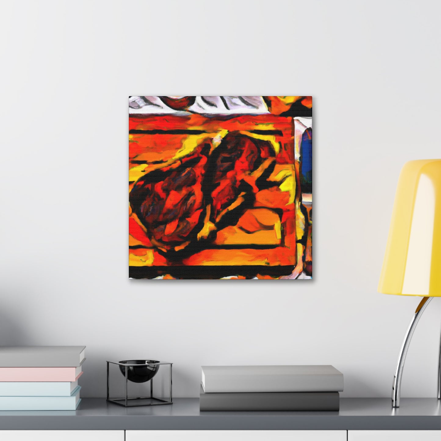 "Meaty Masterpiece in Red" - Canvas