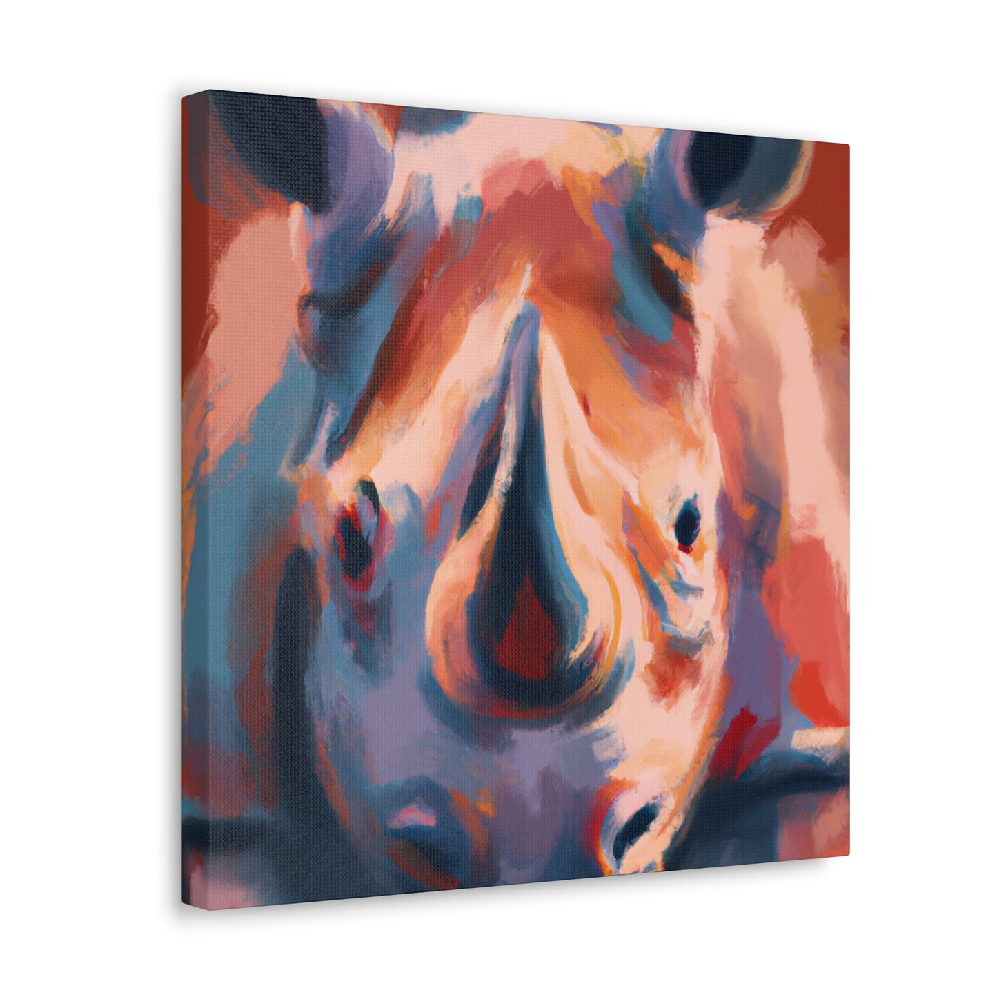 "Rhinoceros Majesty Dazzling" - Canvas