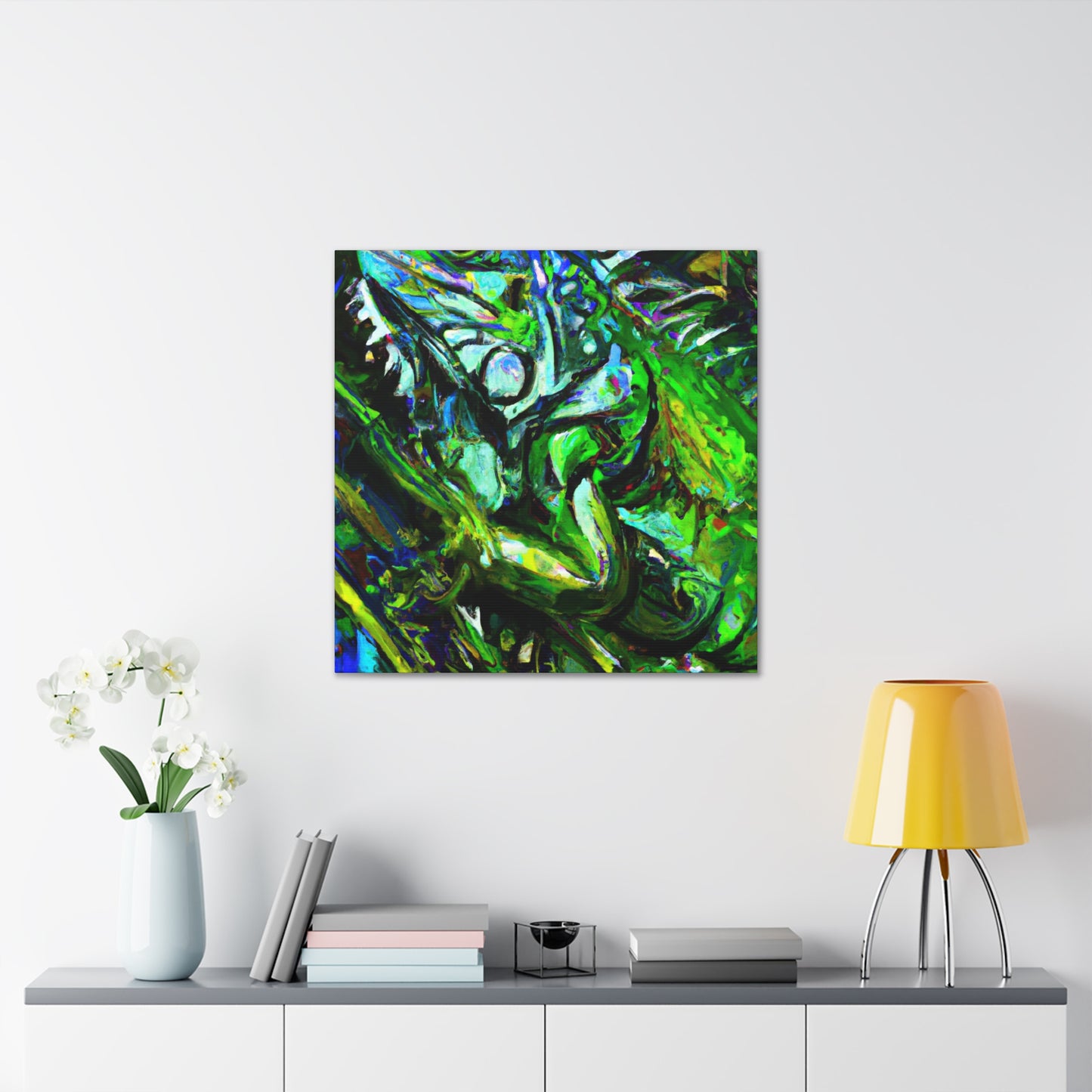 "Iguana in Expressionism" - Canvas