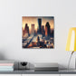 "Urban Luminescence: Houstonscape" - Canvas