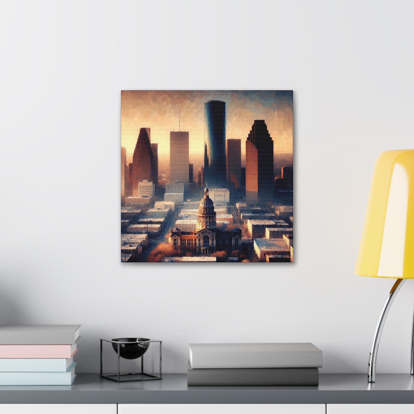 "Urban Luminescence: Houstonscape" - Canvas