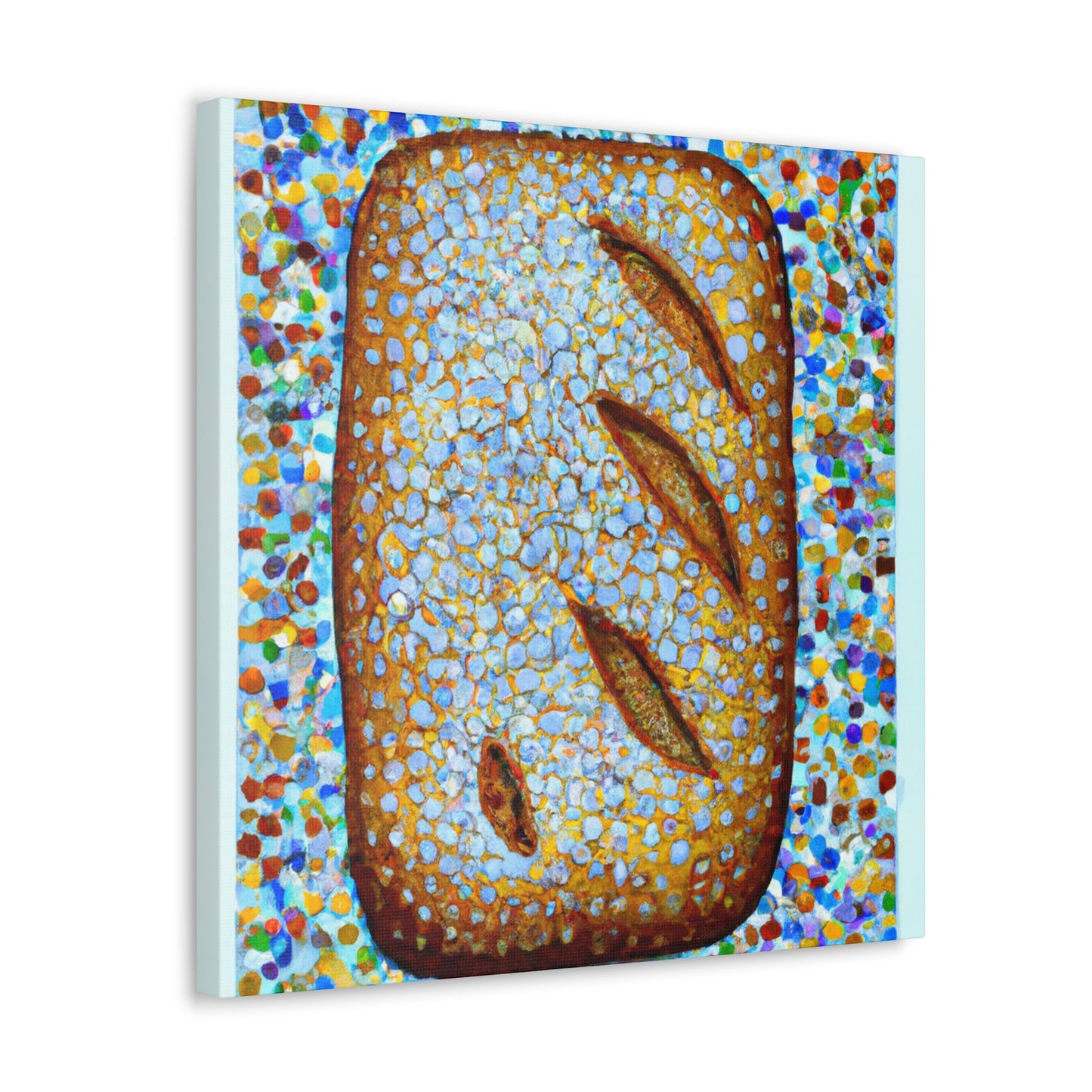 "Bread's Pointillist Painting - Canvas