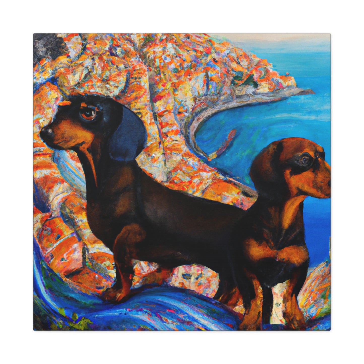 Dachshunds in Artwork - Canvas