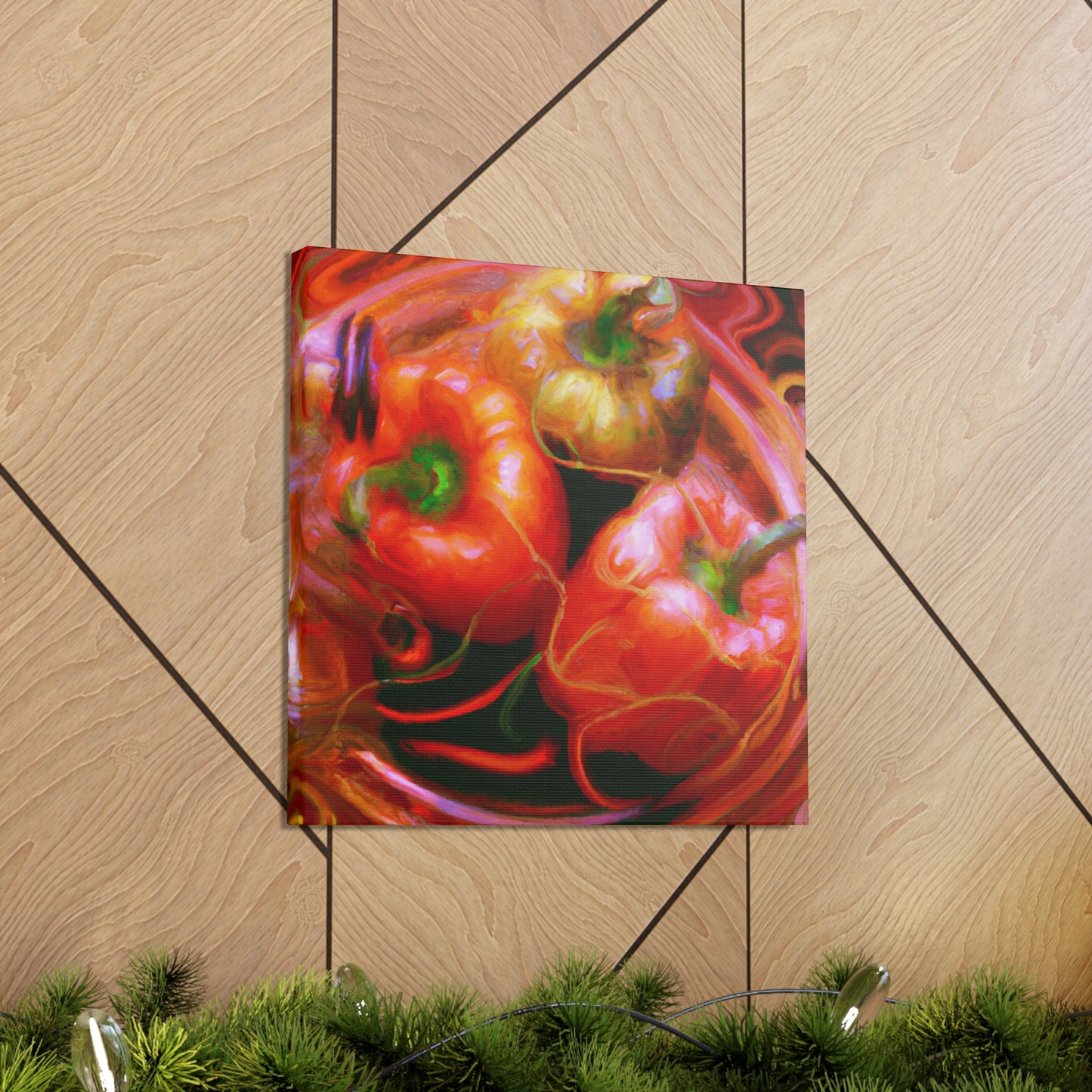 "Peppers in Steampunk Gear" - Canvas