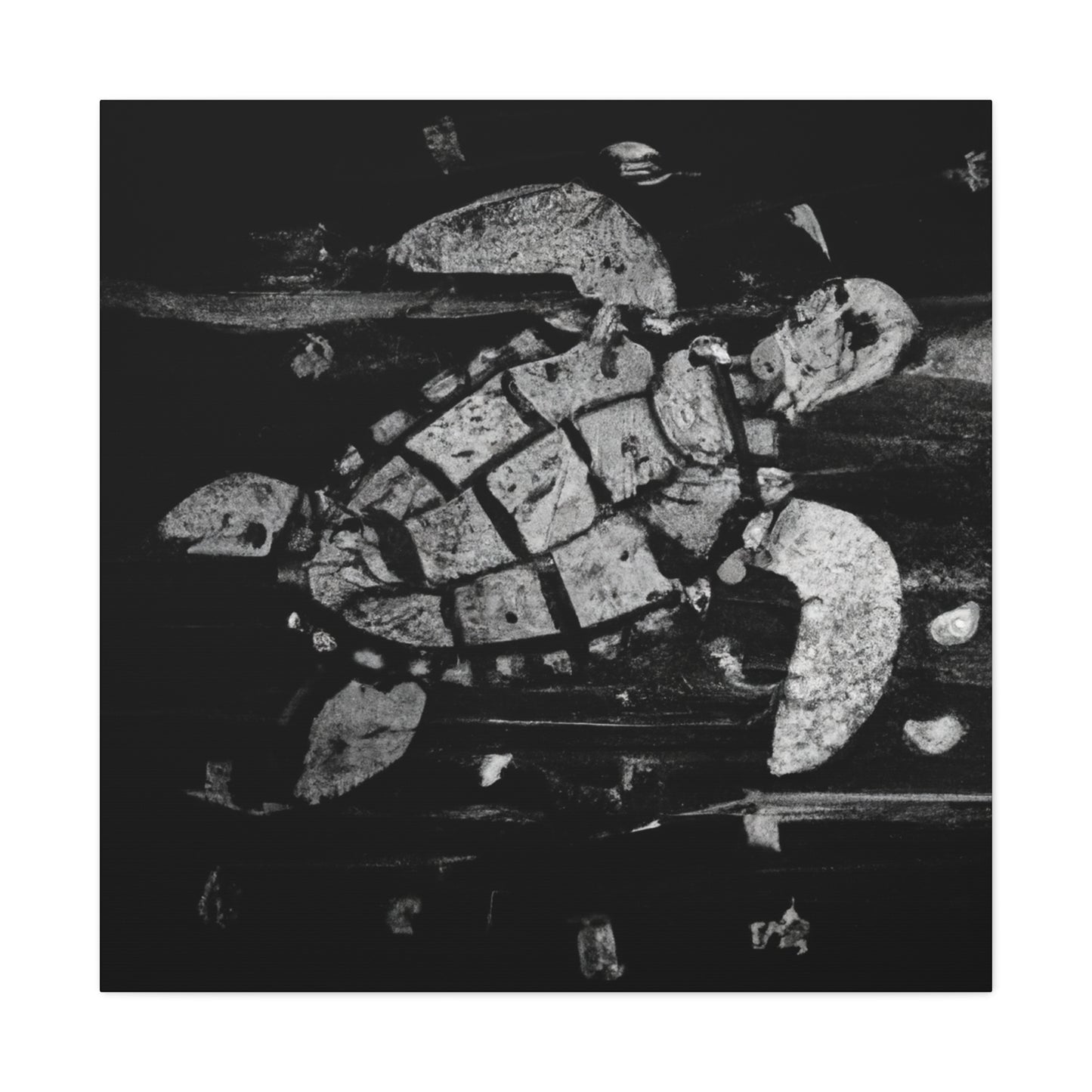 Sea Turtle Abstraction - Canvas