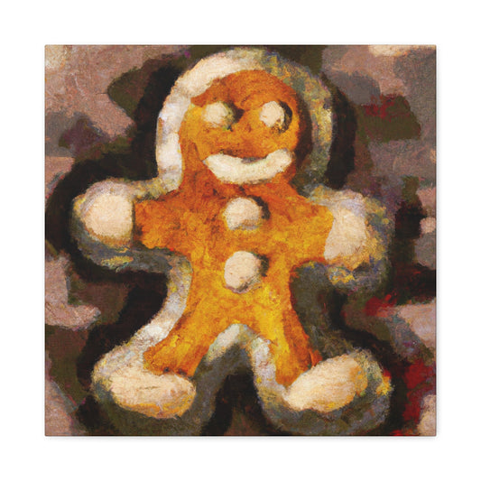 Gingerbread Man Deco - Canvas