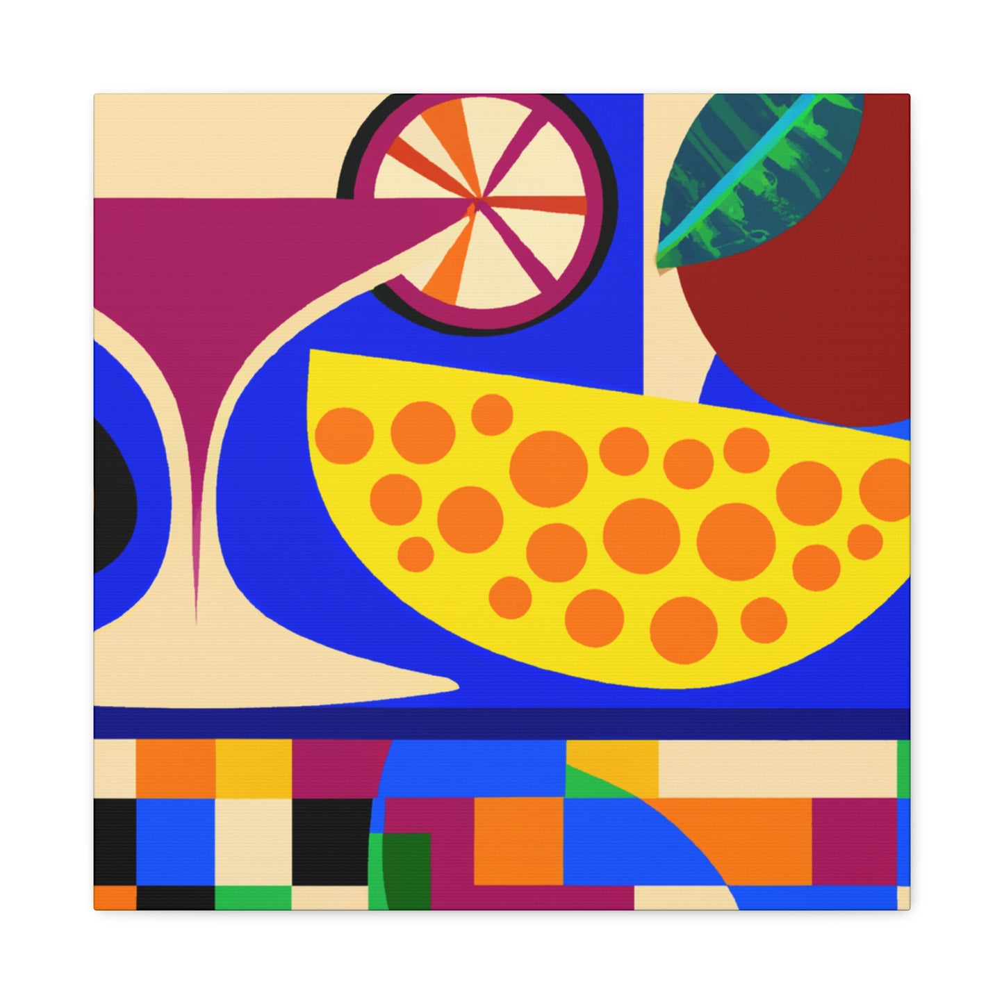 "Fruity Art Deco Bliss" - Canvas