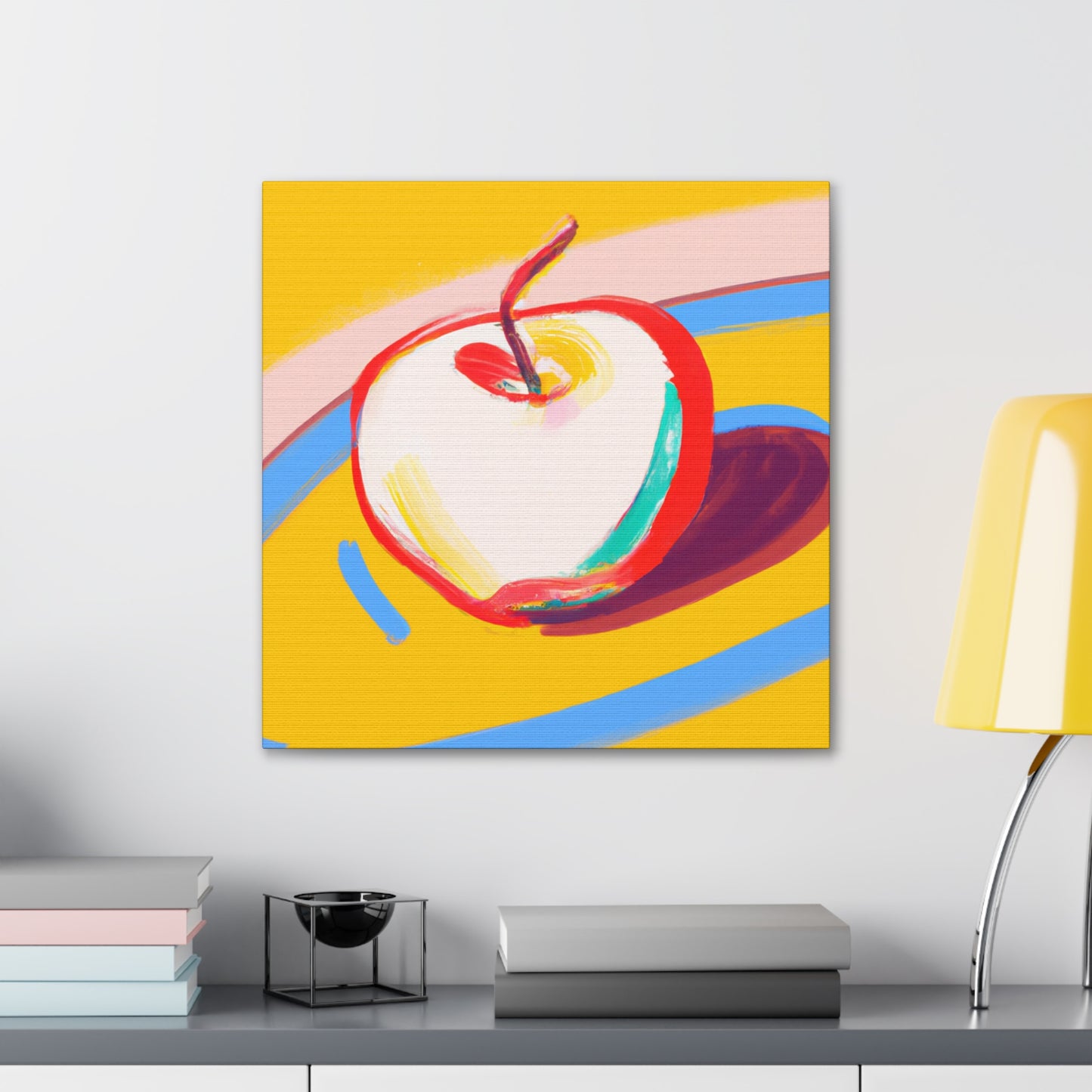 "Apple - Simplified Minimalism" - Canvas