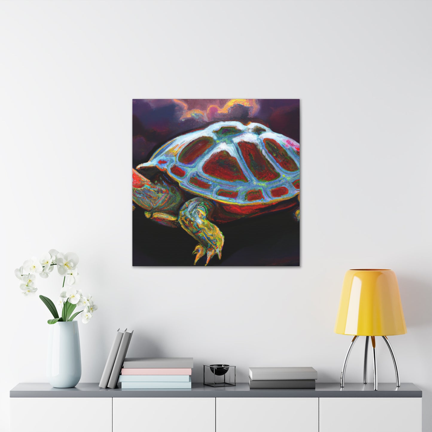 "Turtle on a Shell" - Canvas