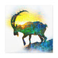 Ibex In Mountainscape - Canvas