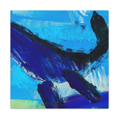 "Whale in Expressionism" - Canvas