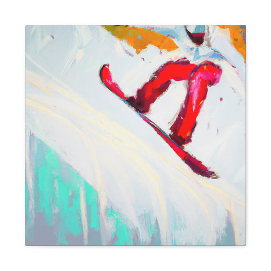 "Snow Boarding Expressionism" - Canvas